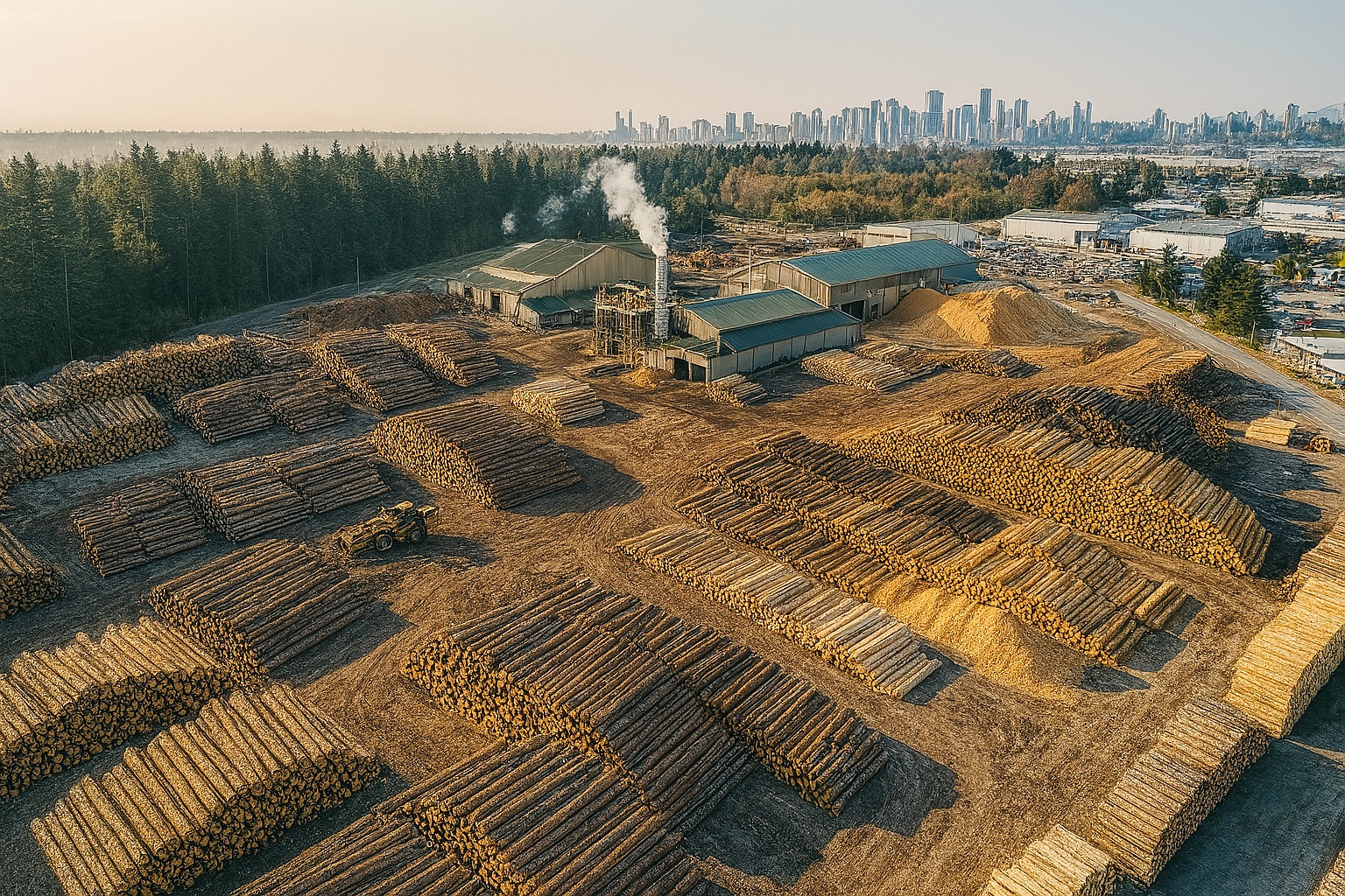 Lumber mill operations and global sourcing
